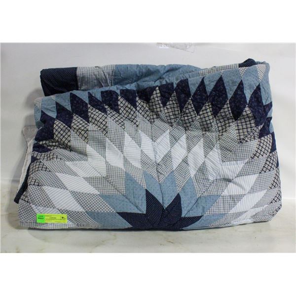ESTATE HANDMADE PATCHWORK X-LARGE QUILT