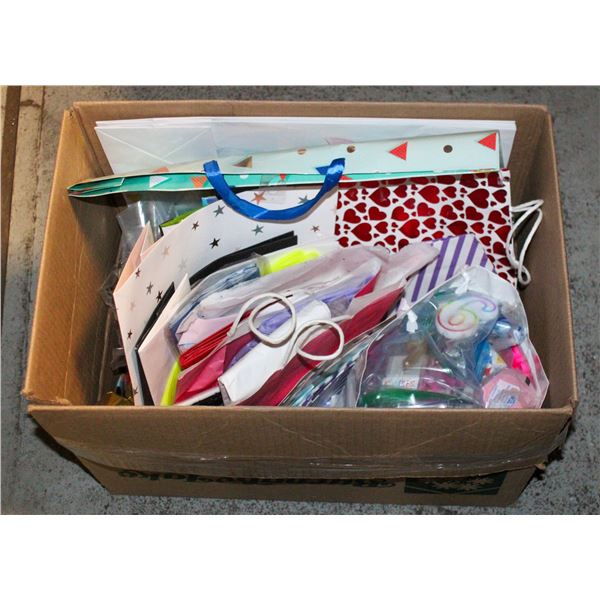 BOX OF KIDS BIRTHDAY BAGS/DECORATIONS ETC