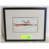 Image 1 : 8"X10" LOREN CHABOT FRAMED ESTATE PICTURE