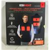 Image 1 : NEW 32 HEAT RECHARGEABLE HEATED VEST, SIZE MED