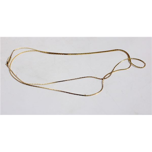 ESTATE UNSTAMPED LONG THIN/DAINTY CHAIN NECKLACE