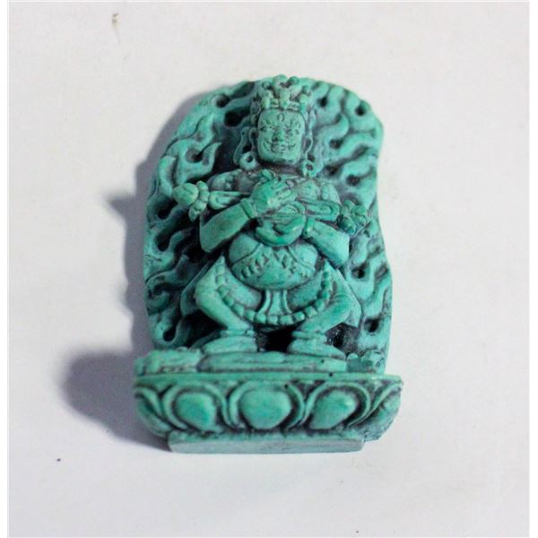 CARVED STONE TANTRIC DEITY TIBETAN/CHINESE FIGURE