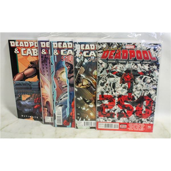 ASSORTED DEADPOOL COMIC BOOKS BAGGED &