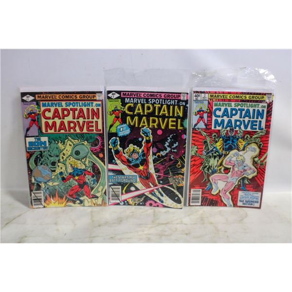 3 DIFFERENT VINTAGE 40 CENT 1979  CAPTAIN