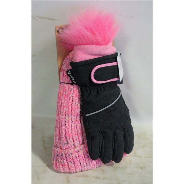 NEW GERRY YOUTH BEANIE & WINTER GLOVES SET