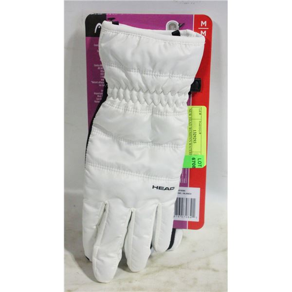 NEW HEAD WOMEN'S WATERPROOF HYBRID GLOVES, M
