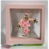 Image 1 : NEW CLOWN BROOCH PINK ENAMEL FILLED