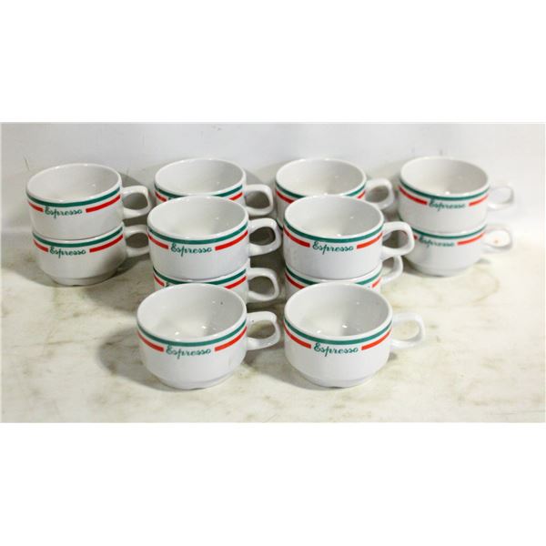 FLAT OF 14 EXPRESSO CUPS