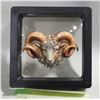 Image 1 : NEW RAM HEAD BROOCH WITH RHINESTONES