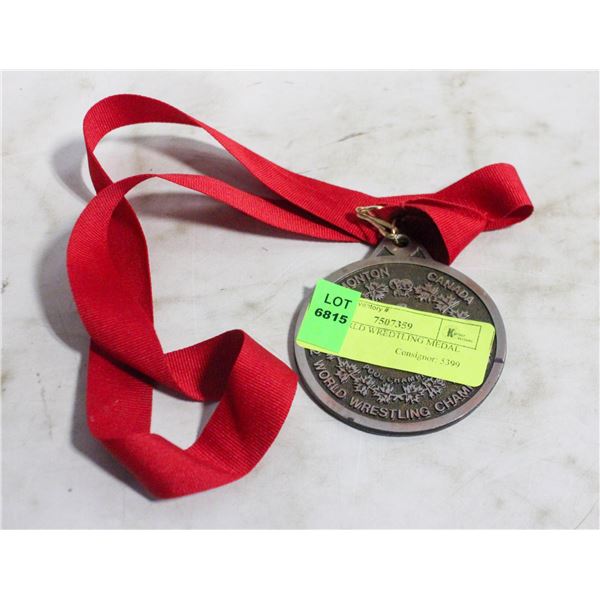 1982 WORLD WREDTLING MEDAL