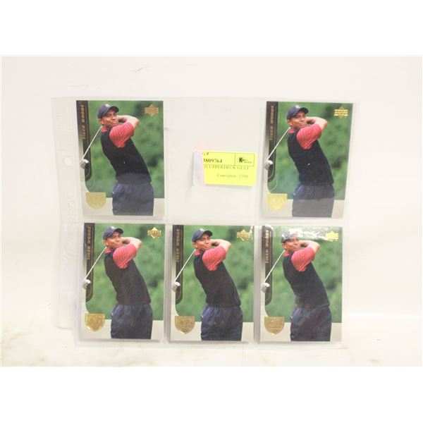 5 TIGER WOODS UPPERDECK GULF CARD #1