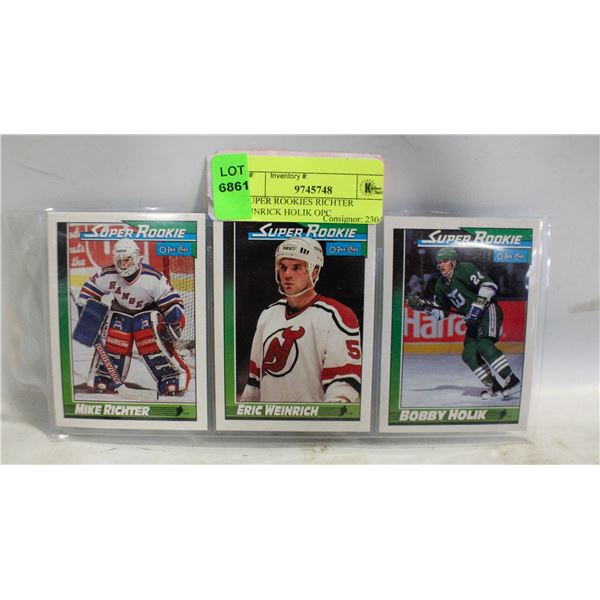 3 SUPER ROOKIES RICHTER WEINRICK HOLIK OPC
