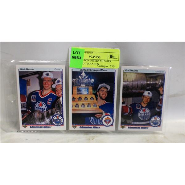 3 EDMONTON OILERS MESSIER RANFORD TIKKANEN