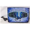 Image 1 : VANCOUVER CANUCKS HANGING WALL LIGHTED SIGN