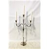 Image 1 : 3 ARM CANDELABRA 20" HIGH C/W CANDLES