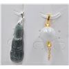Image 1 : #156-NATURAL JADE JADEITE PENDANT 2PCS