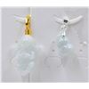 Image 1 : #173-NATURAL JADE JADEITE PENDANT 2PCS