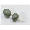 Image 1 : #07-NATURAL SELENITE & GREEN JADE TUMPLETE 375 CT