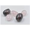 Image 1 : #15-NATURAL GARNET  & ROSE QUARTZ TUMBLETE 82G