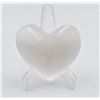 Image 1 : #82-NATURAL SELENITE HEART SHAPE 91 G