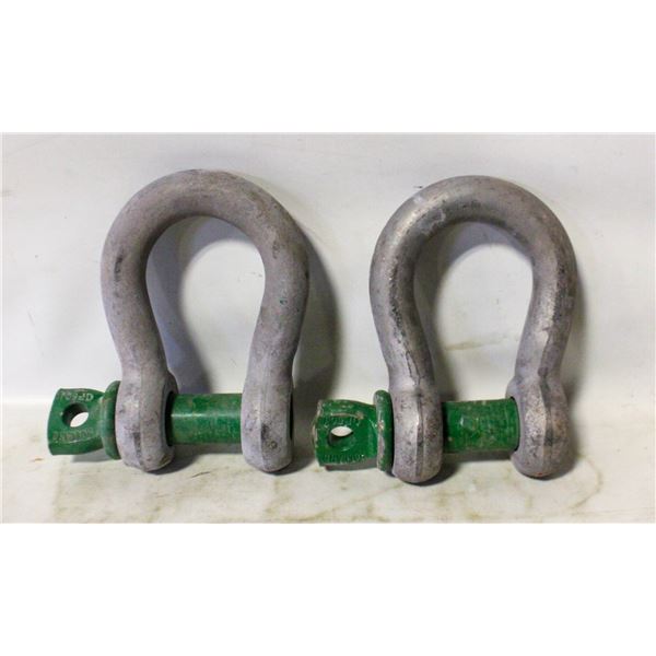 GREEN PIN BOW SHACKLES 9.5T