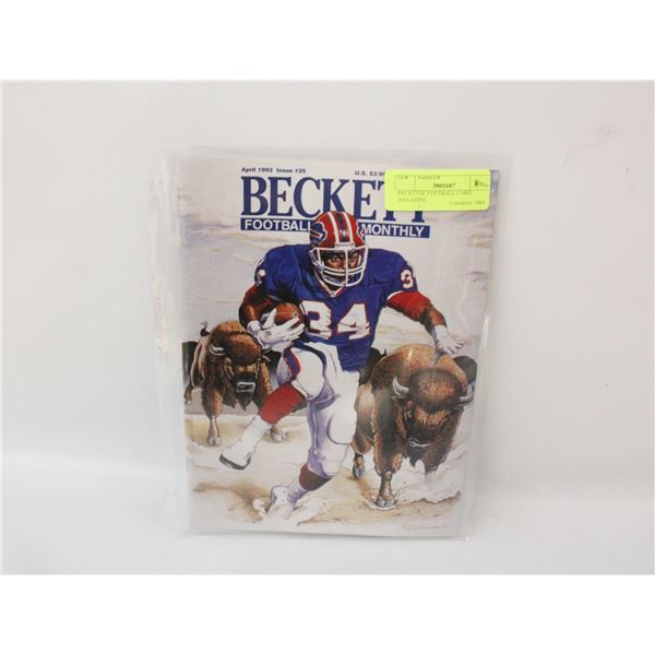 BECKETTE FOOTBALL CARD MAGAZINE