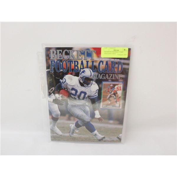 BECKETTE FOOTBALL CARD MAGAZINE ISSUE