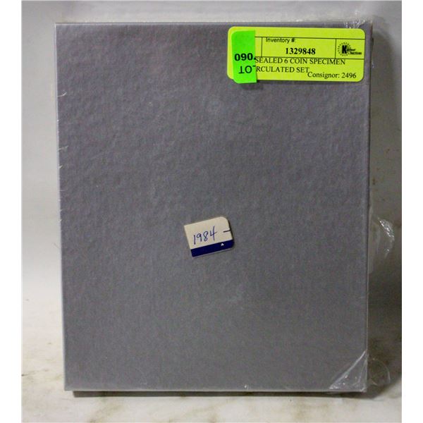 1984 SEALED 6 COIN SPECIMEN UNCIRCULATED SET