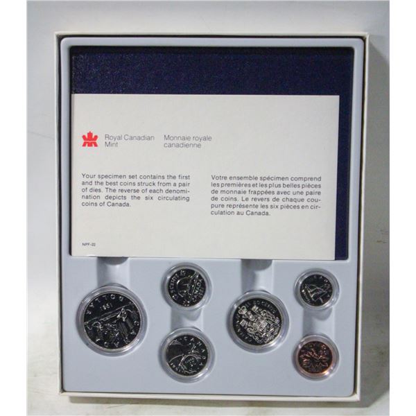 1981 6 COIN SPECIMEN UNCIRCULATED SET