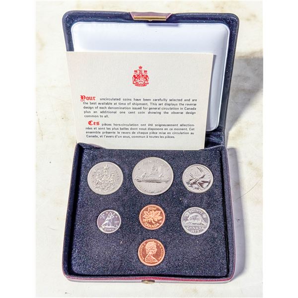 1975 7 COIN DOUBLE PENNY SET CANADA