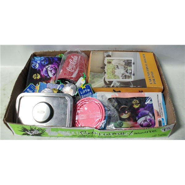 FLAT OF ASSORTED ITEMS