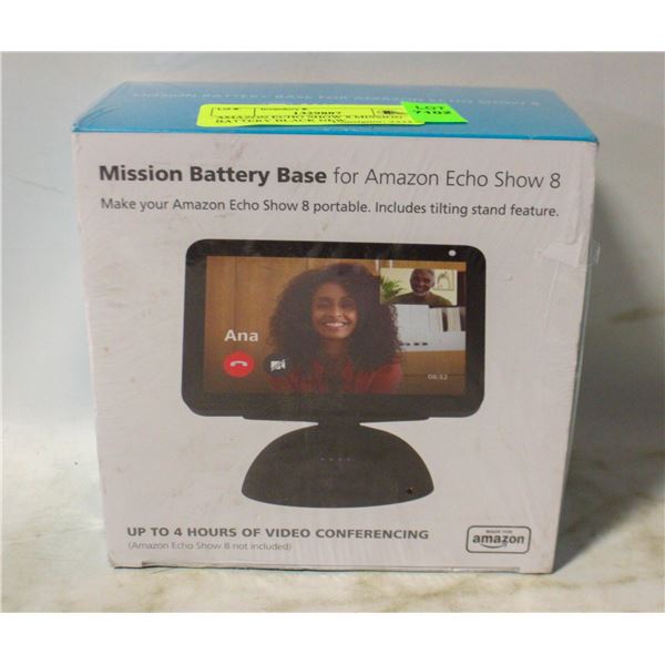 AMAZON ECHO SHOW 8 MISSION BATTERY BLACK NEW