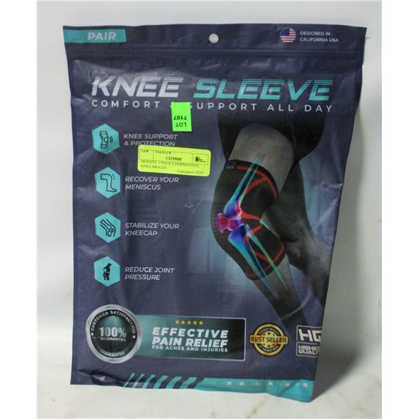 MODVEL 2 PACK COMPRESSION KNEE BRACES