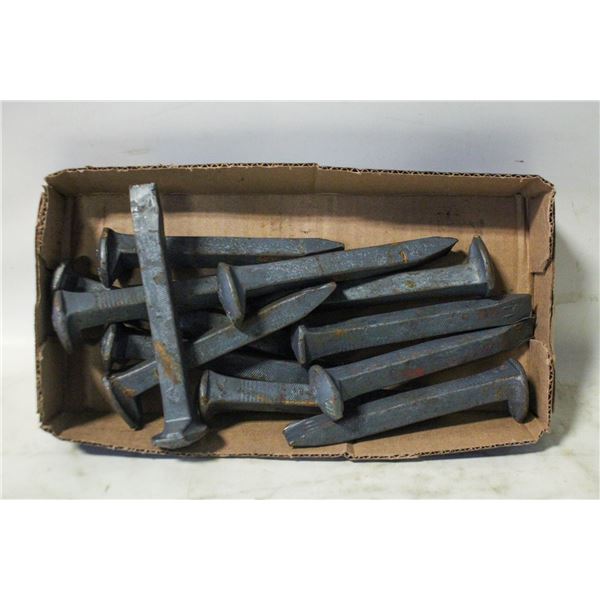 FLAT OF RAILWAY SPIKES