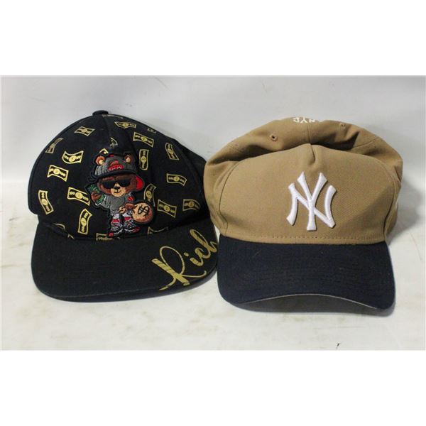 MENS RICH AND NYY HATS