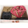 Image 1 : PINK METAL DECOR AND OWL COASTERS