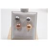 Image 1 : #125-NATURAL AKOYA PEARL STUD EARRINGS