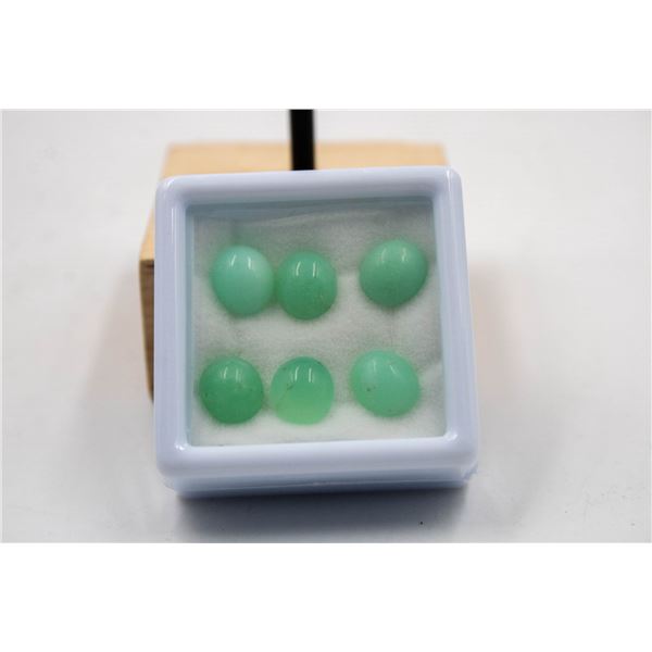#247-NATURAL GREEN CHRYSOPRAS 11.25CT