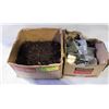 Image 1 : BOX OF NAILS (RUSTY) AND BRACKETS