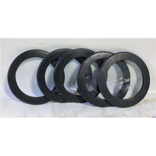 LOT OF 5 NEW RUBBER & PLASTIC DISKS