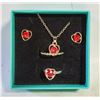 Image 1 : NEW NECKLACE AND 2 RINGS WITH EARRINGS