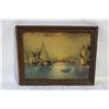 Image 1 : VINTAGE FRAMED PASTORAL LANDSCAPE PRINT