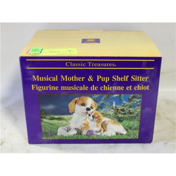 MUSICAL MOTHER AND PUP SHELF SITTER