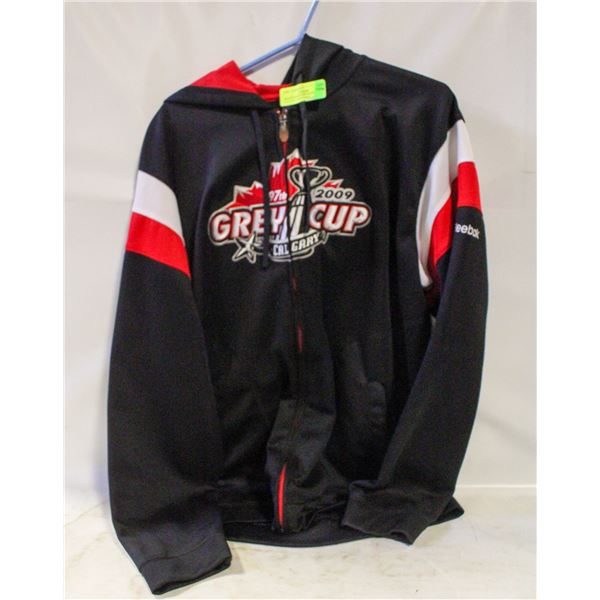 REEBOK GREY CUP HOODIE CALGARY 2009 SZ MED