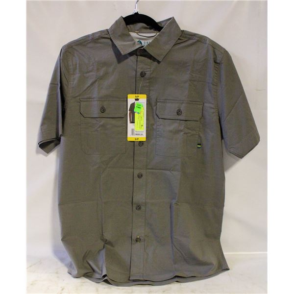 NEW SUNICE MEN'S ORANGE SHORT SLEEVE POLO SHIRT S