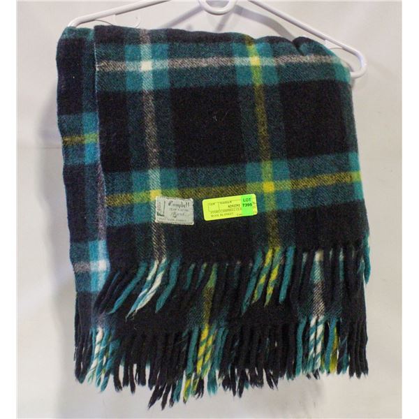 AYERS CAMPBELL CLAN TATRAN WOOL BLANKET
