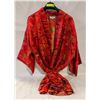 Image 1 : LADIES LG SILK FASHION RED SILK KOMONO