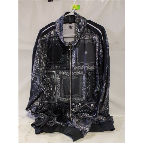 MENS 3XL BLACK AND GREY FALL FULL ZIP