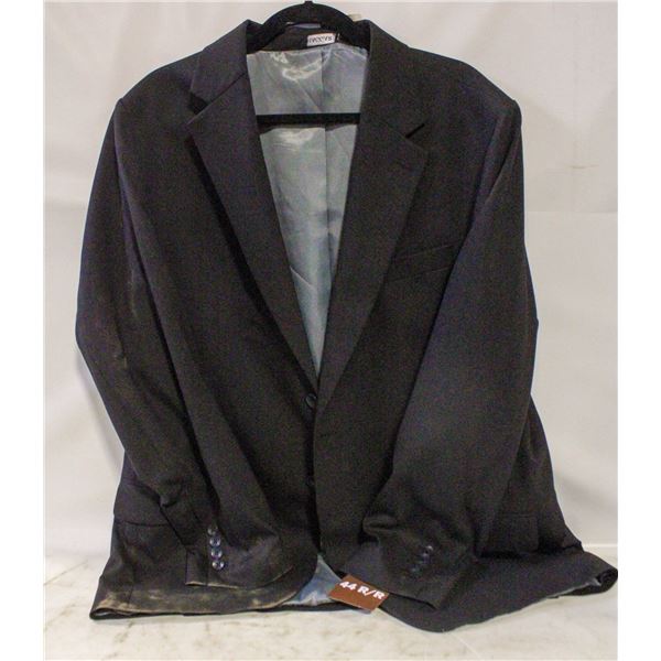 NEW MENS SZ 44R HAGGAR SUIT JACKET - BLACK