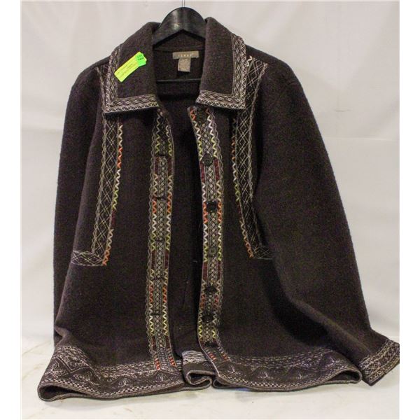 ¾ PURE WOOL VINTAGE COAT SZ. L